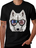 Patriotic Wolf T-Shirt