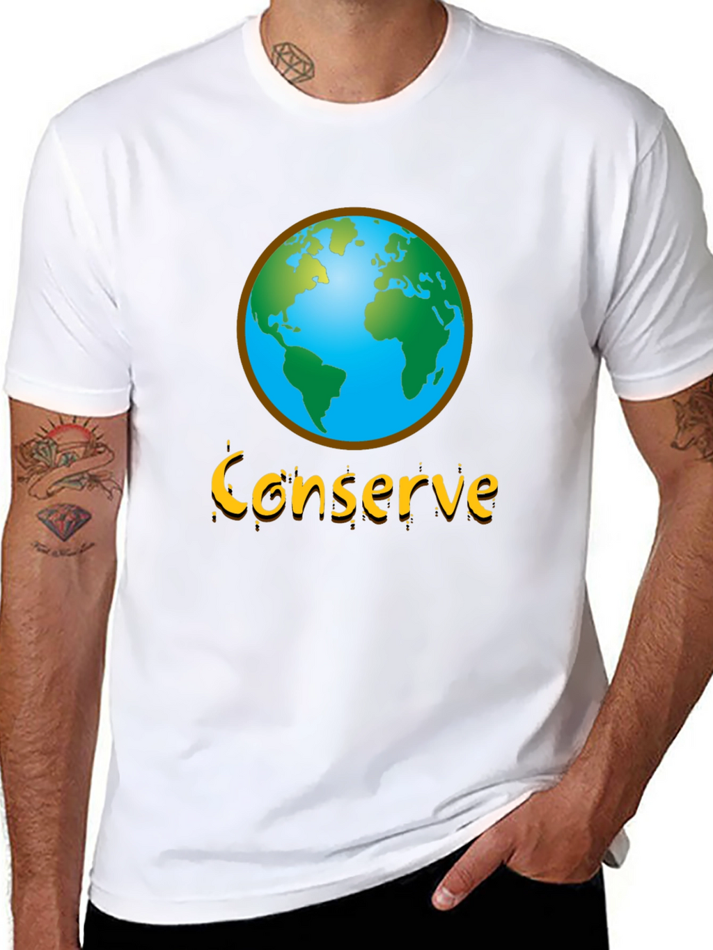 Conserve Earth Graphic Tee - Environmental Awareness