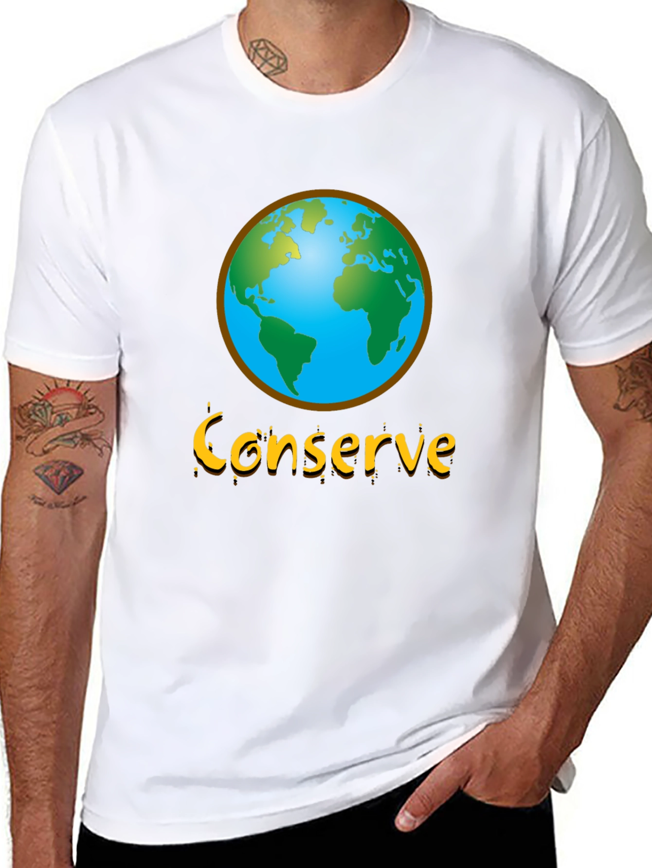 Conserve Earth Graphic Tee - Environmental Awareness
