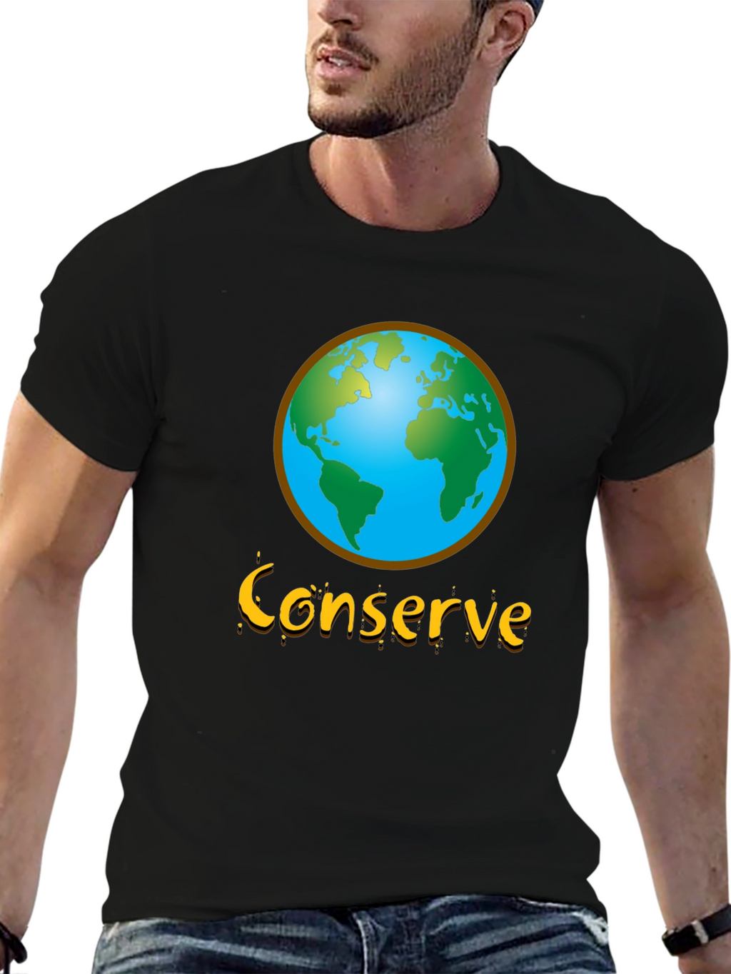 Conserve Earth Graphic Tee - Environmental Awareness