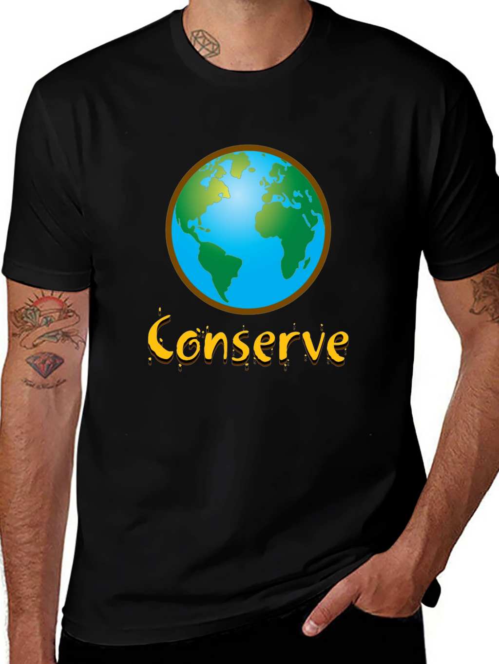 Conserve Earth Graphic Tee - Environmental Awareness