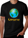 Conserve Earth Graphic Tee - Environmental Awareness