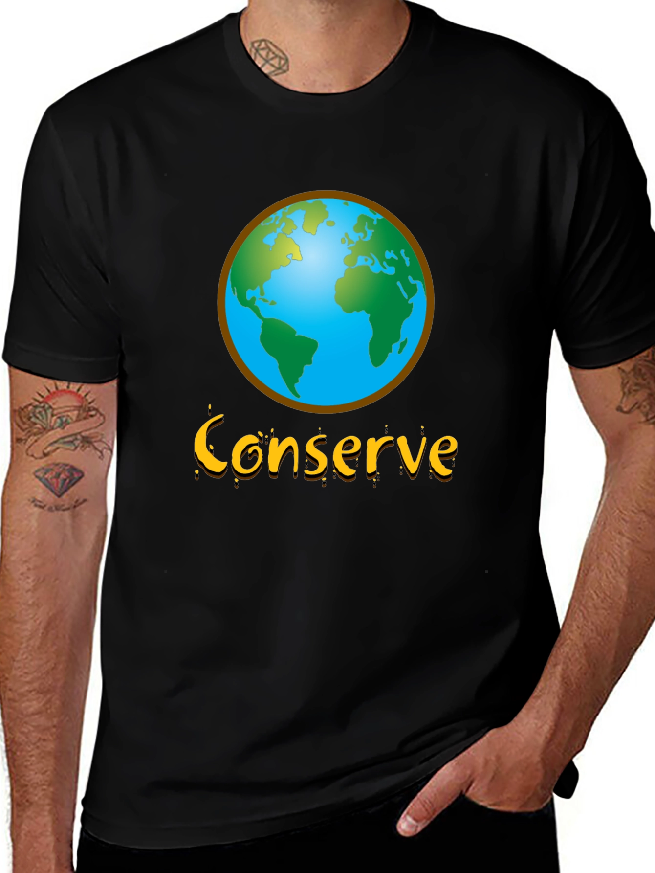 Conserve Earth Graphic Tee - Environmental Awareness