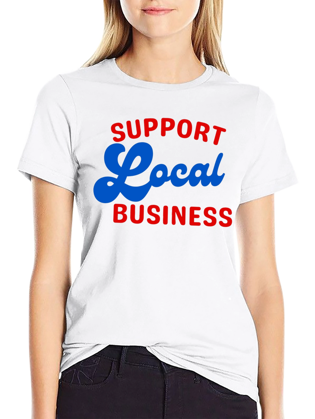 Support Local Business T-Shirt - Black