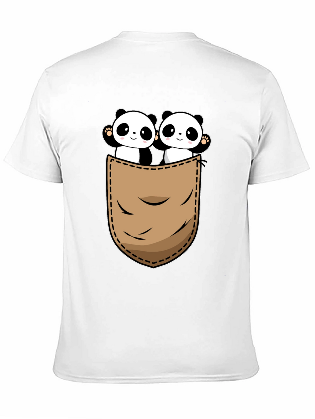 Panda Pocket T-Shirt - Cute Graphic Tee
