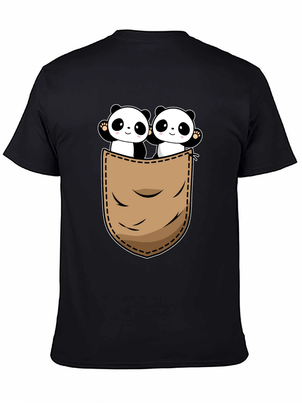 Panda Pocket T-Shirt - Cute Graphic Tee