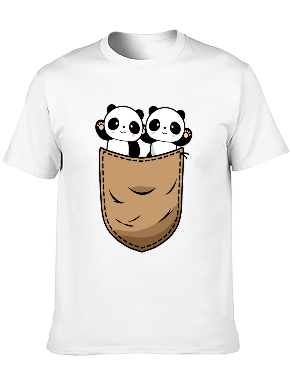 Panda Pocket T-Shirt - Cute Graphic Tee