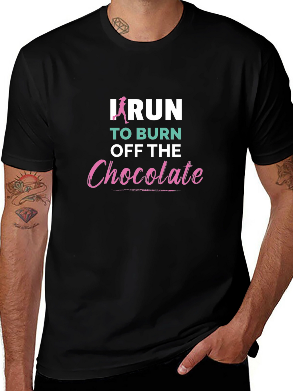 Funny Running Shirt - Burn Off Chocolate