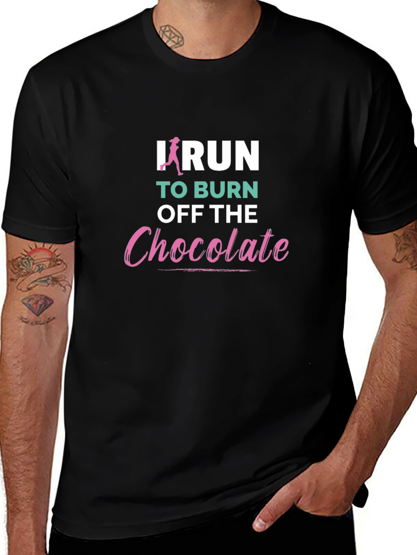 Funny Running Shirt - Burn Off Chocolate
