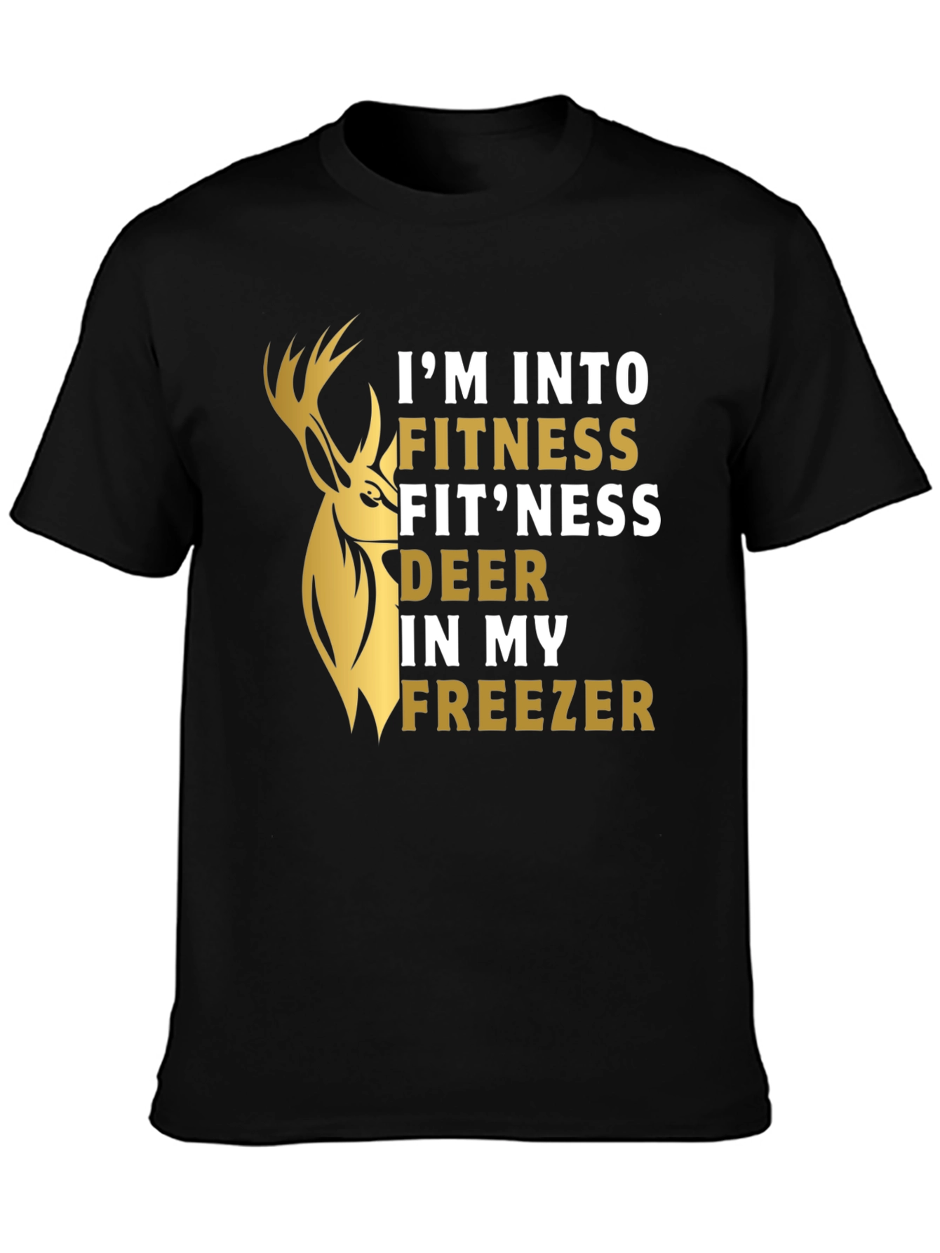 Fitness Fitness Deer Funny Graphic T-Shirt