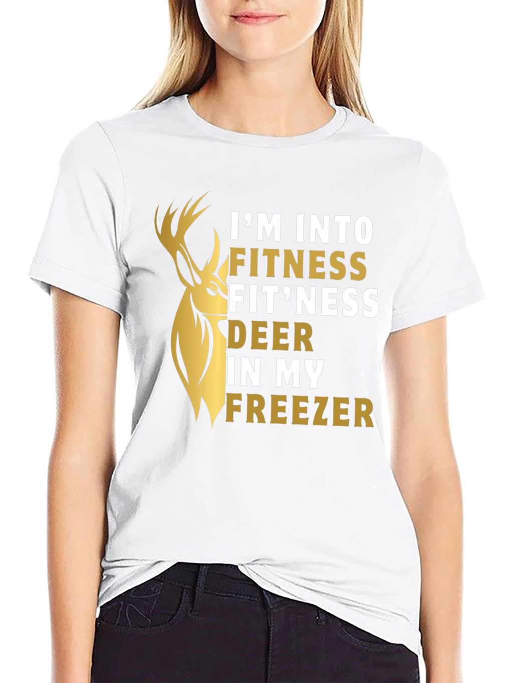 Fitness Fitness Deer Funny Graphic T-Shirt