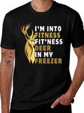 Fitness Fitness Deer Funny Graphic T-Shirt