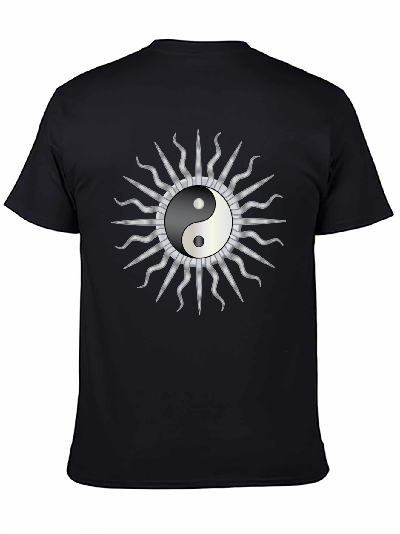 Yin Yang Sun Graphic T-Shirt - Harmony & Style