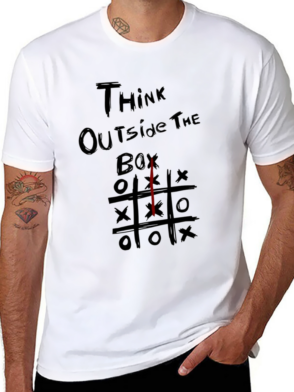 Think Outside the Box Mens Graphic Tee