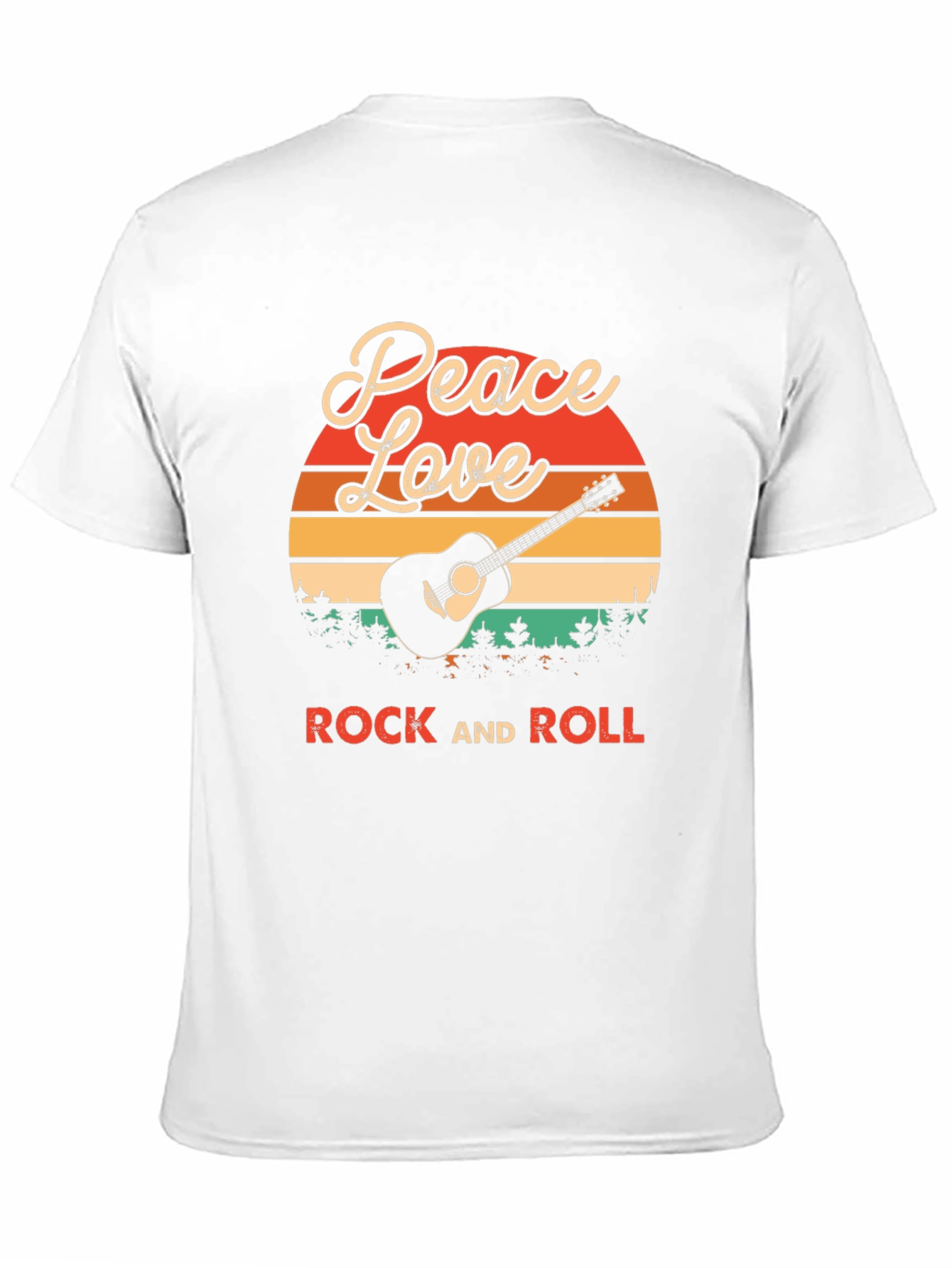 Peace Love Rock and Roll Graphic T-Shirt