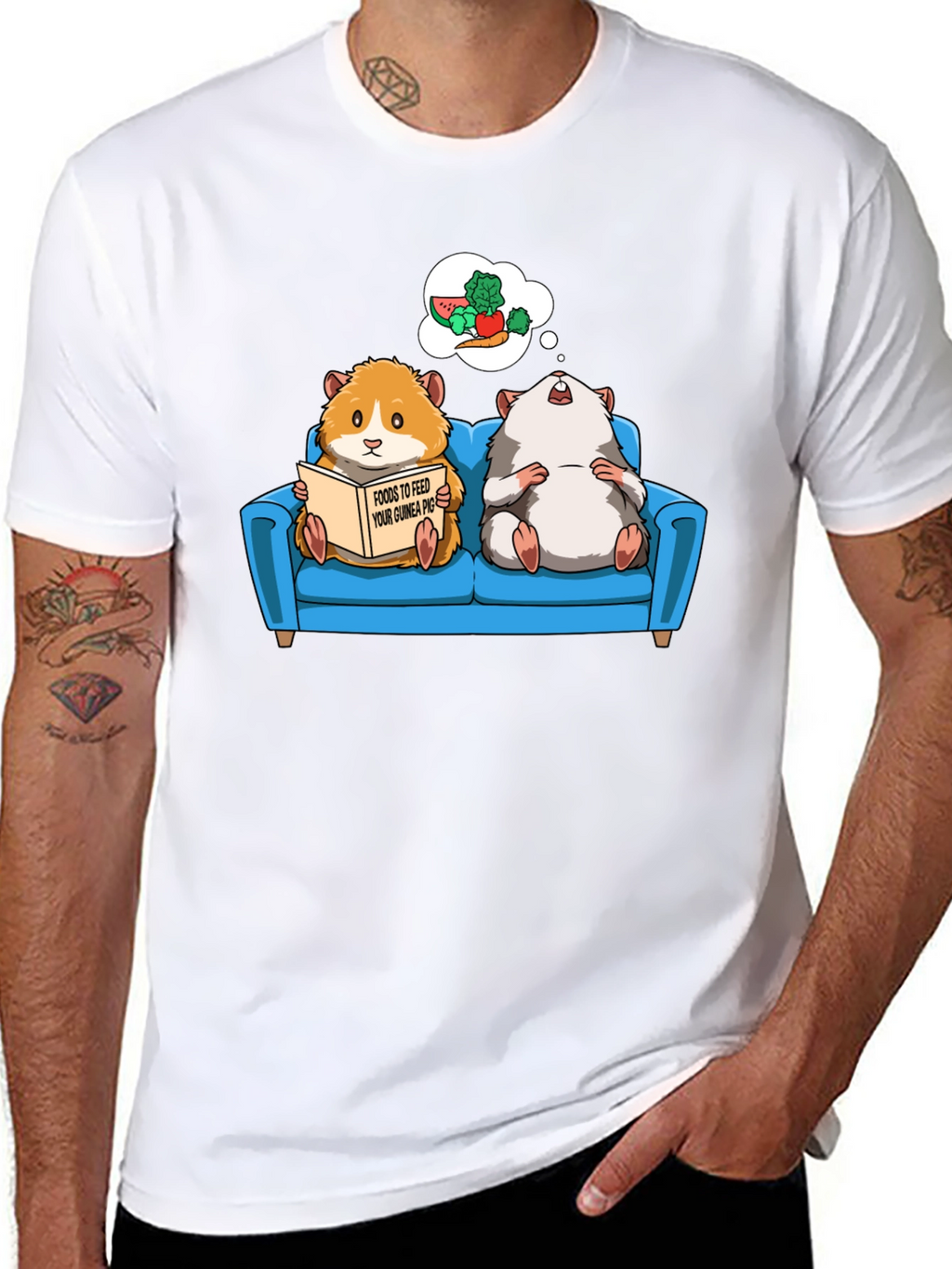 Guinea Pig T-Shirt - Food Dreams Graphic Tee