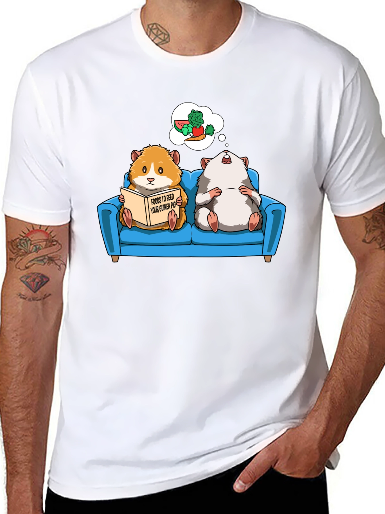 Guinea Pig T-Shirt - Food Dreams Graphic Tee