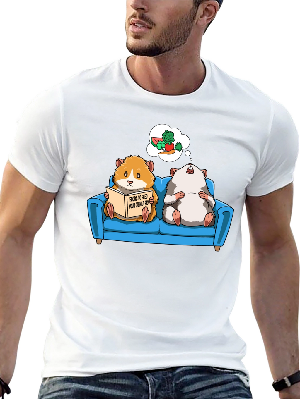Guinea Pig T-Shirt - Food Dreams Graphic Tee