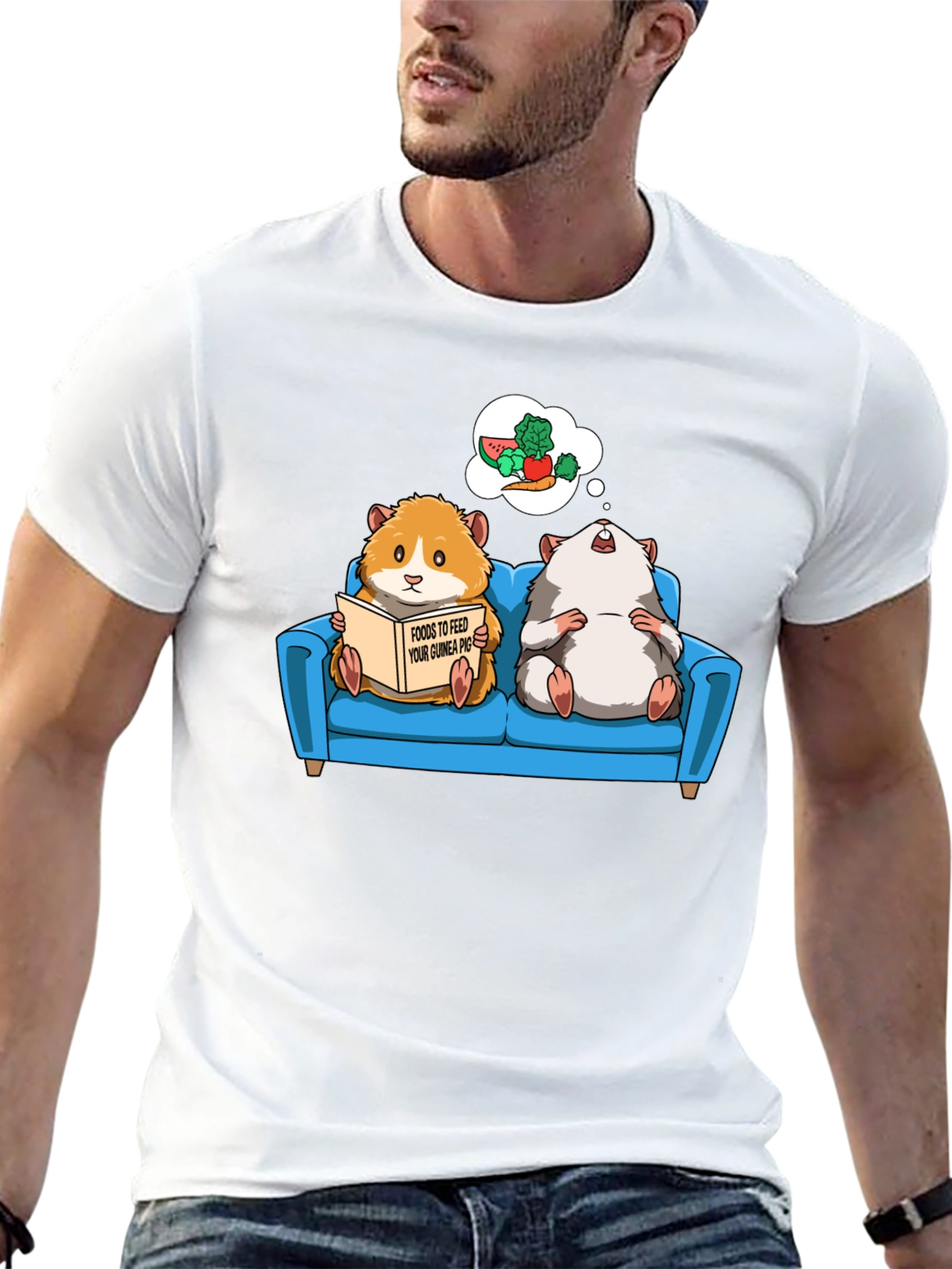 Guinea Pig T-Shirt - Food Dreams Graphic Tee