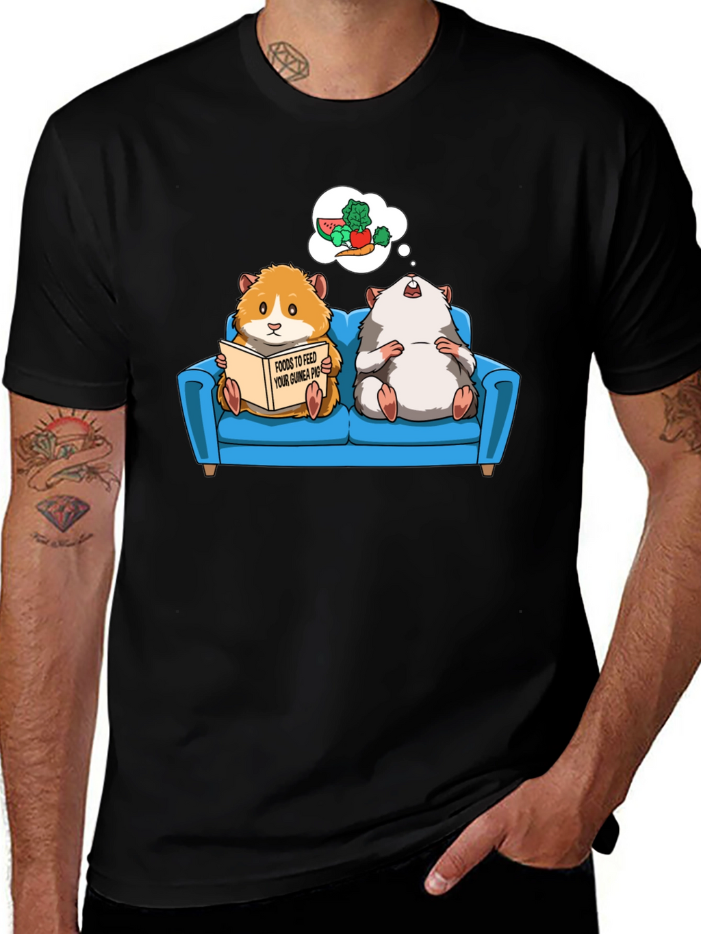 Guinea Pig T-Shirt - Food Dreams Graphic Tee