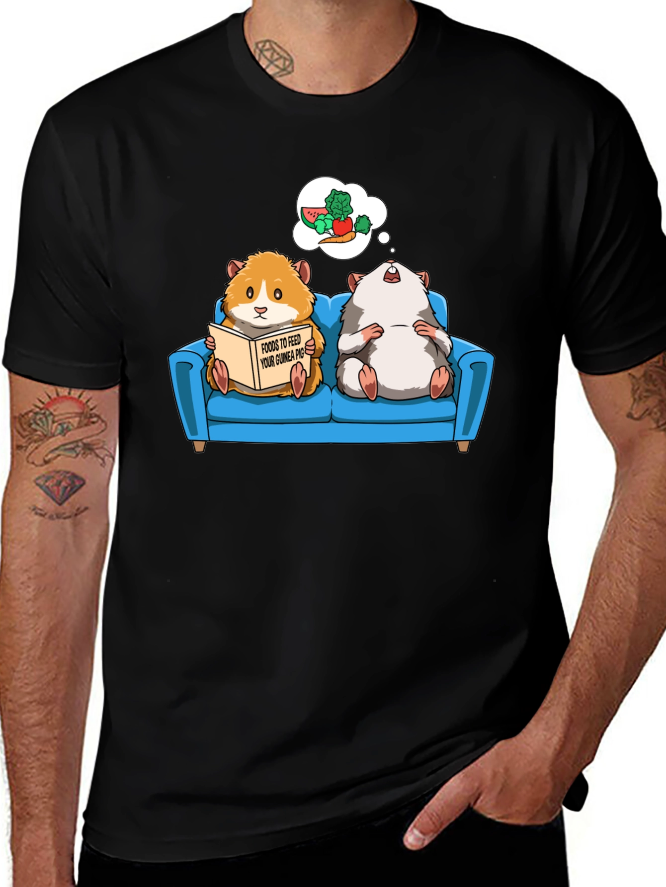Guinea Pig T-Shirt - Food Dreams Graphic Tee