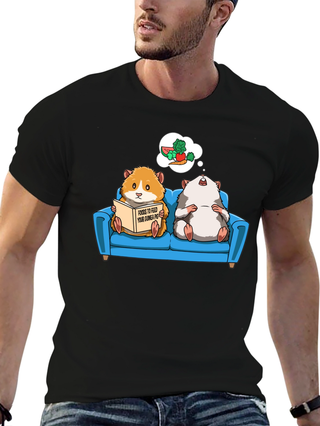 Guinea Pig T-Shirt - Food Dreams Graphic Tee