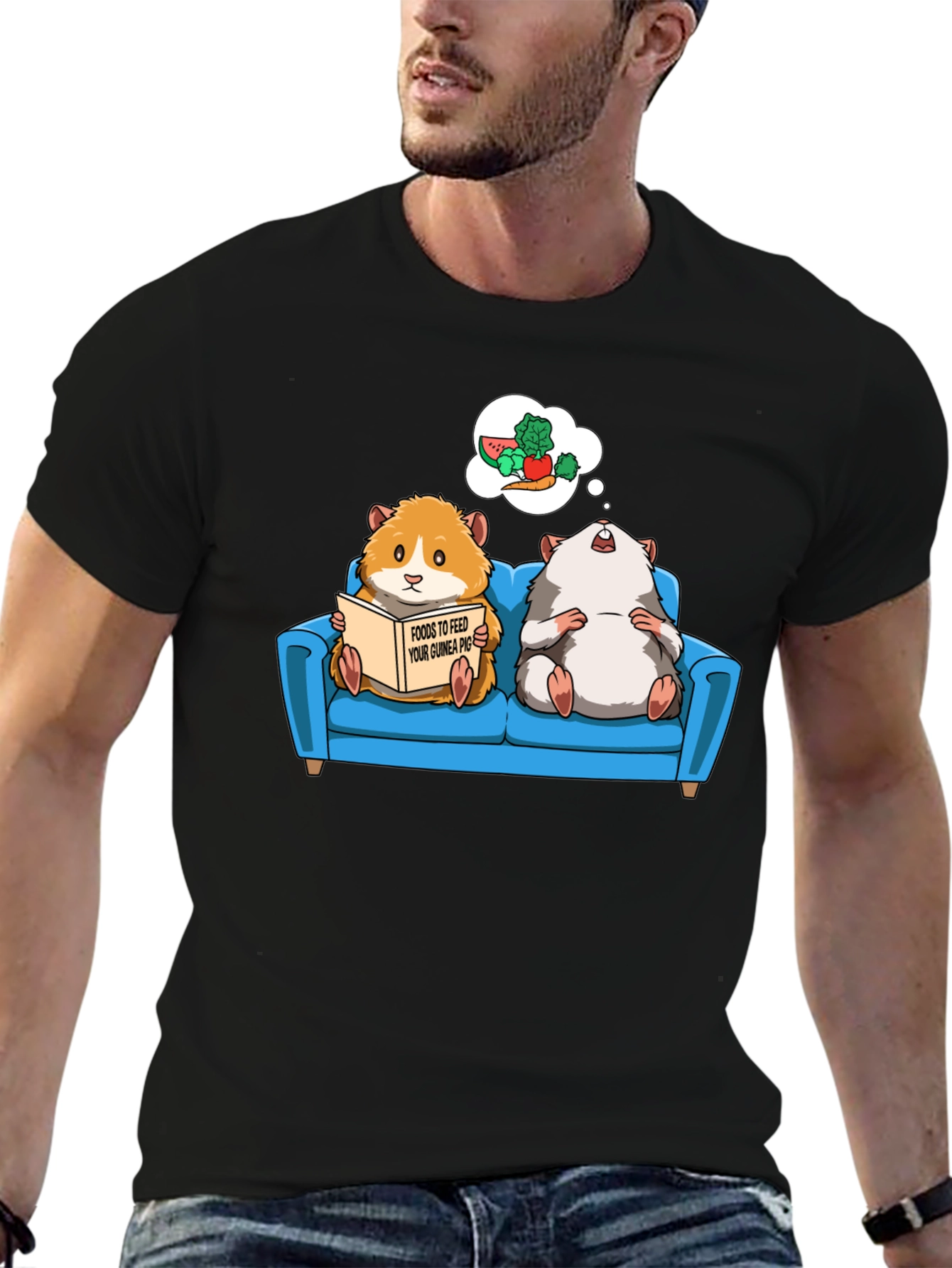 Guinea Pig T-Shirt - Food Dreams Graphic Tee