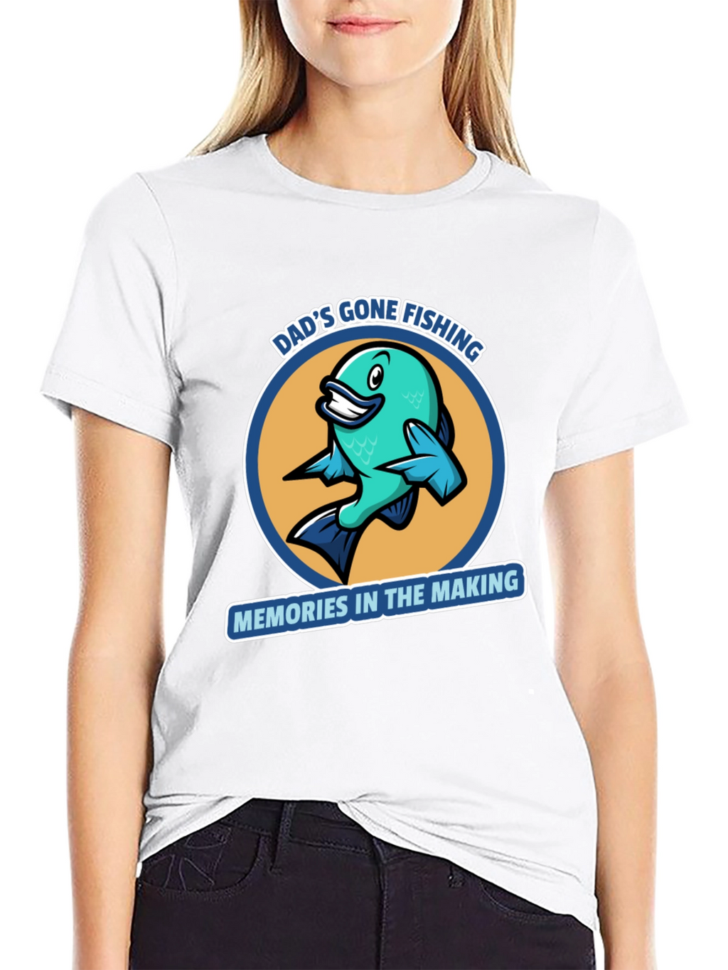 Dads Gone Fishing Graphic T-Shirt