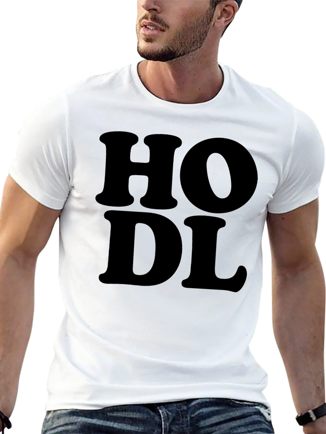 HODL Black Crypto T-Shirt - Bold Graphic Tee