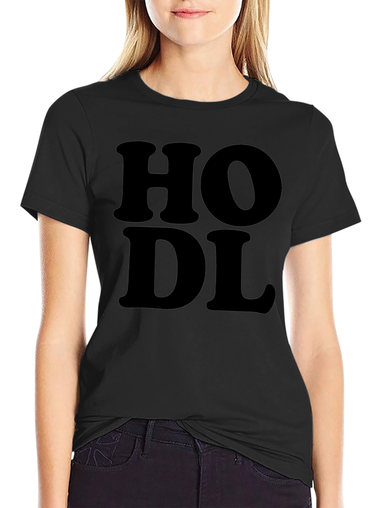HODL Black Crypto T-Shirt - Bold Graphic Tee