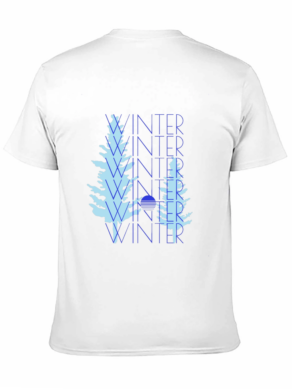 Winter Trees Black Graphic Tee