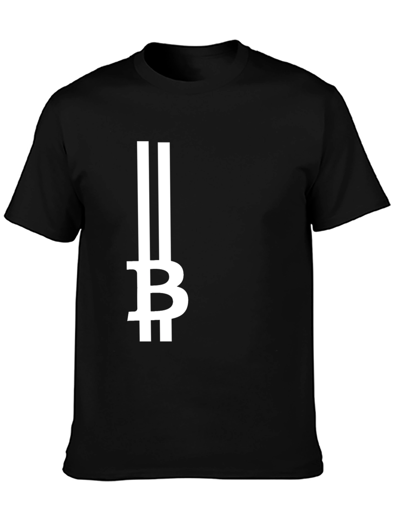 Bitcoin Symbol Graphic Tee - Black