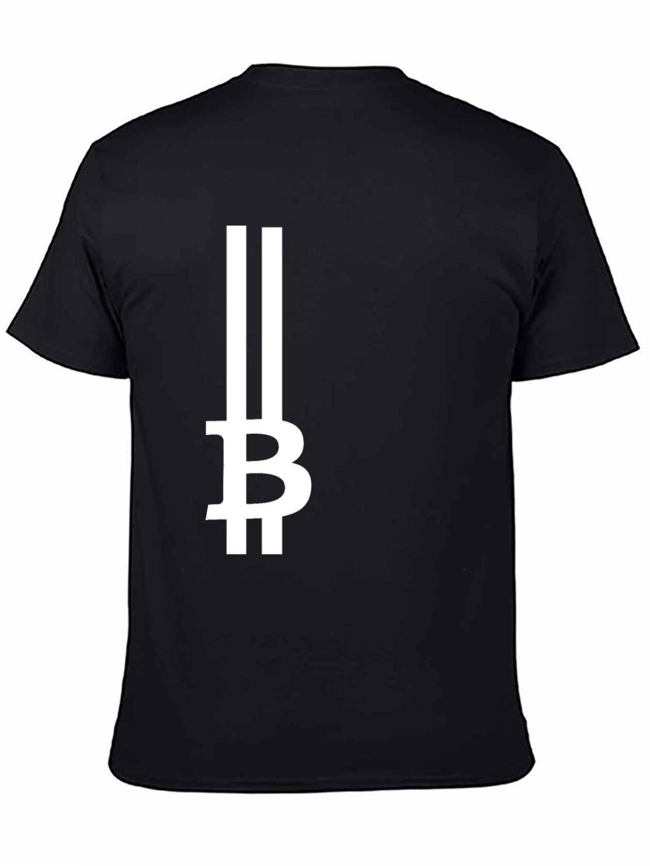 Bitcoin Symbol Graphic Tee - Black