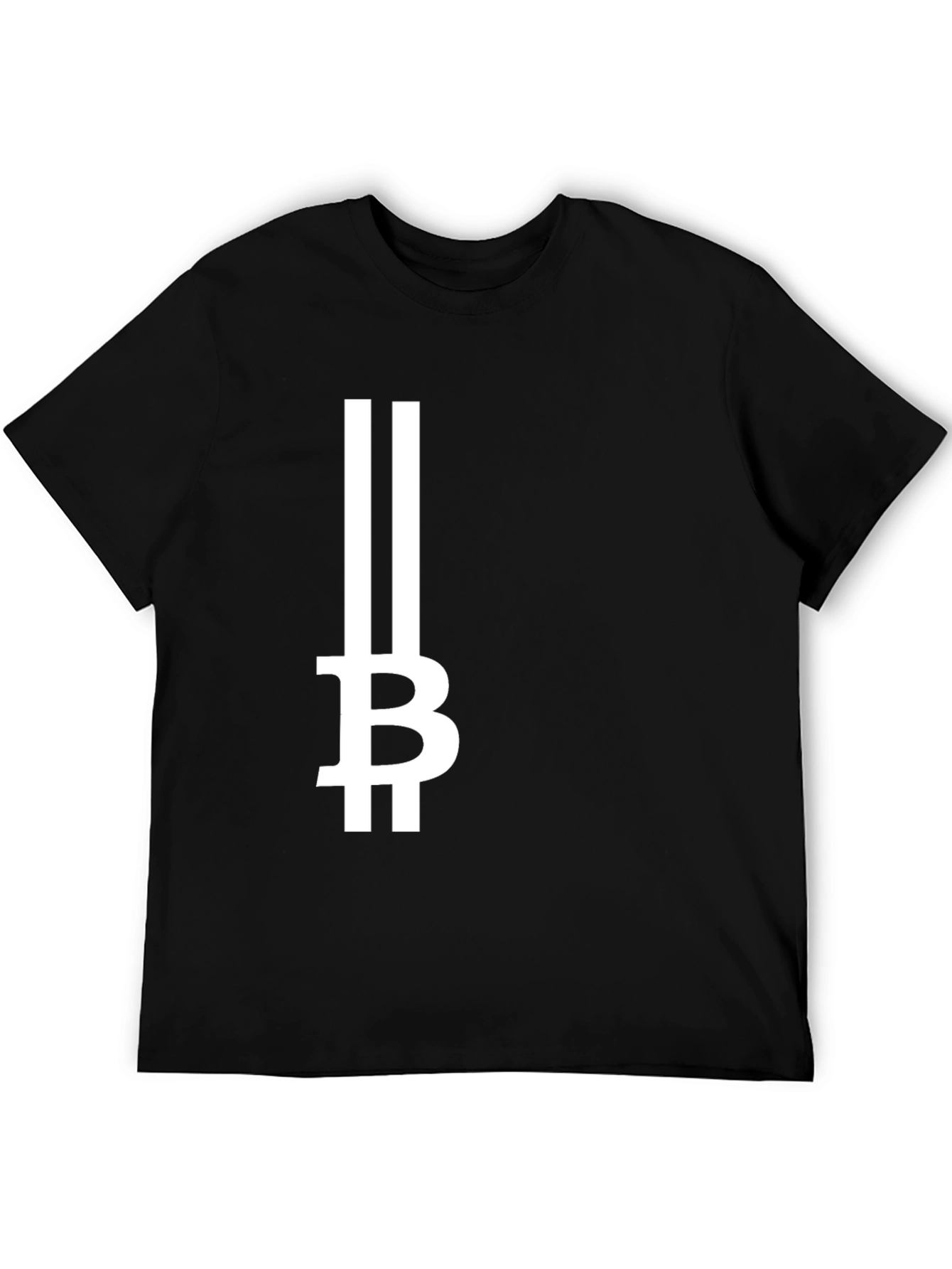 Bitcoin Symbol Graphic Tee - Black