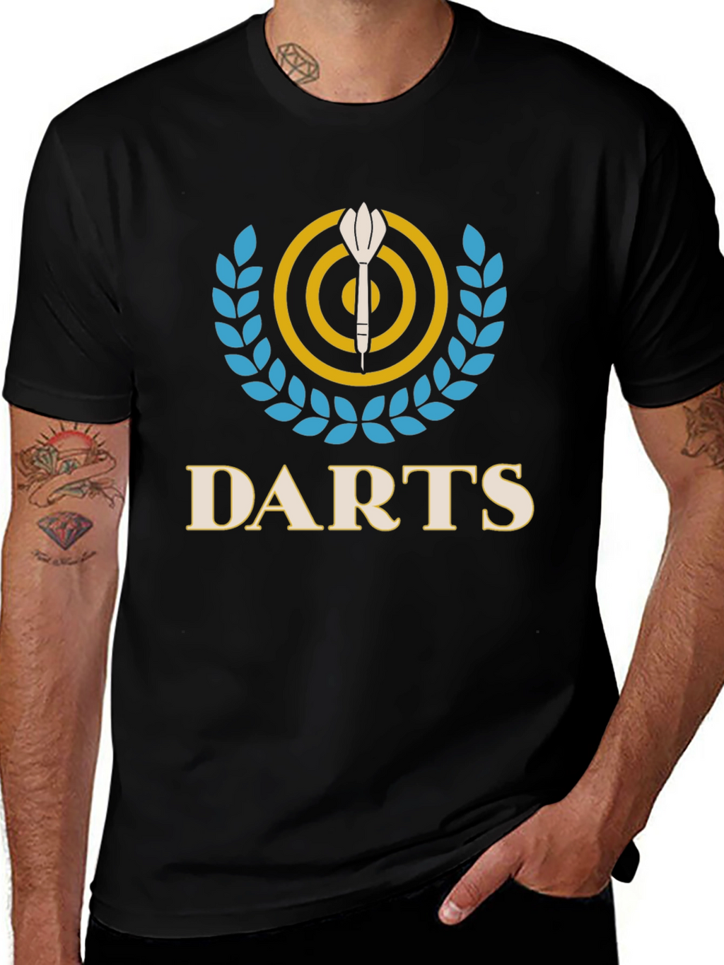 Darts Graphic Tee - Target & Laurel Wreath