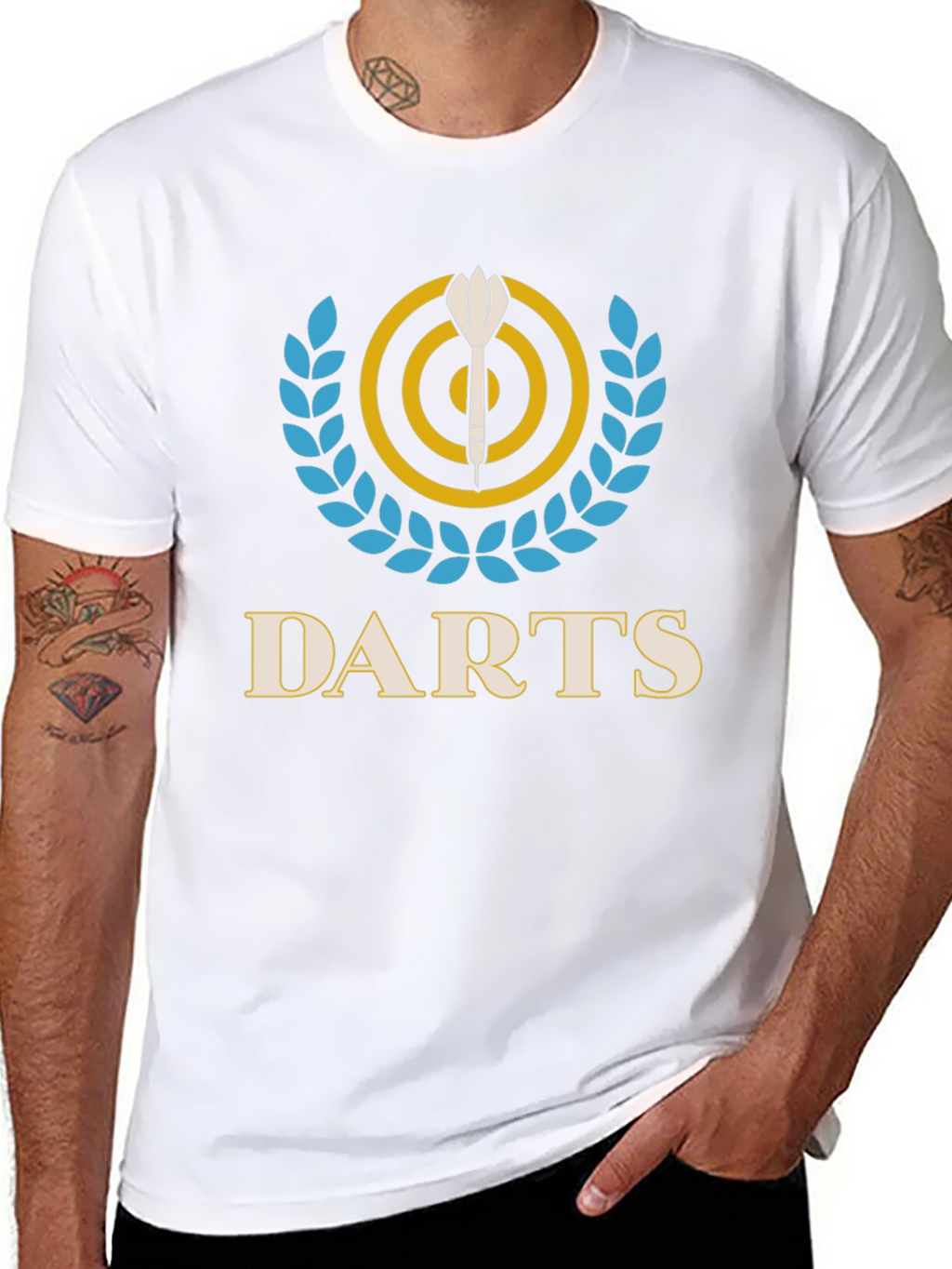 Darts Graphic Tee - Target & Laurel Wreath