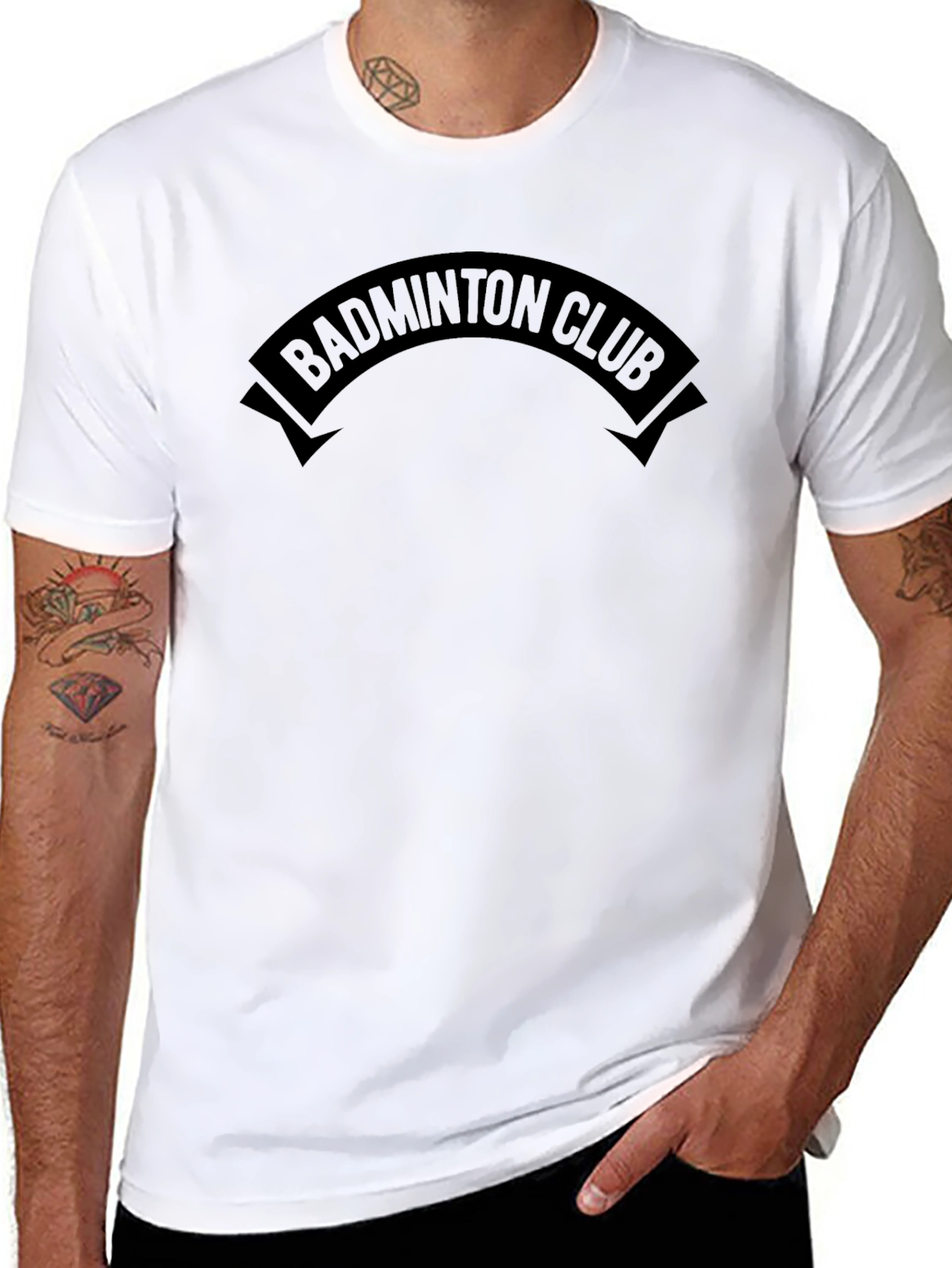 Badminton Club Graphic Tee - Sporty Casual Wear