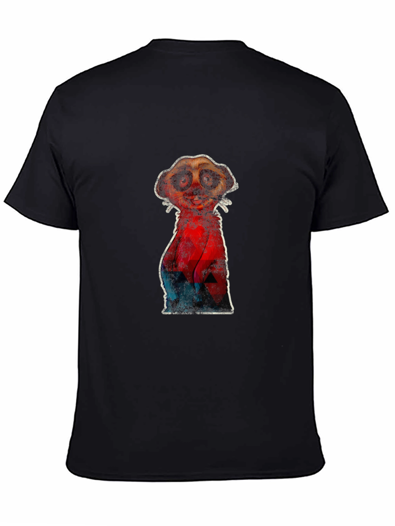 Meerkat Graphic Print Crew Neck T-shirt