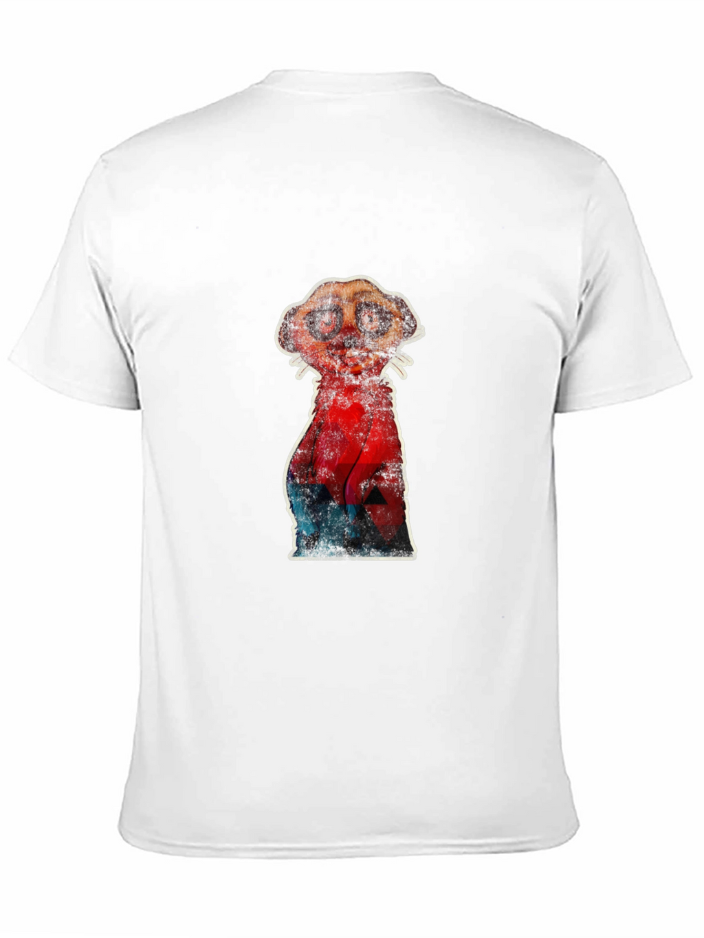 Meerkat Graphic Print Crew Neck T-shirt