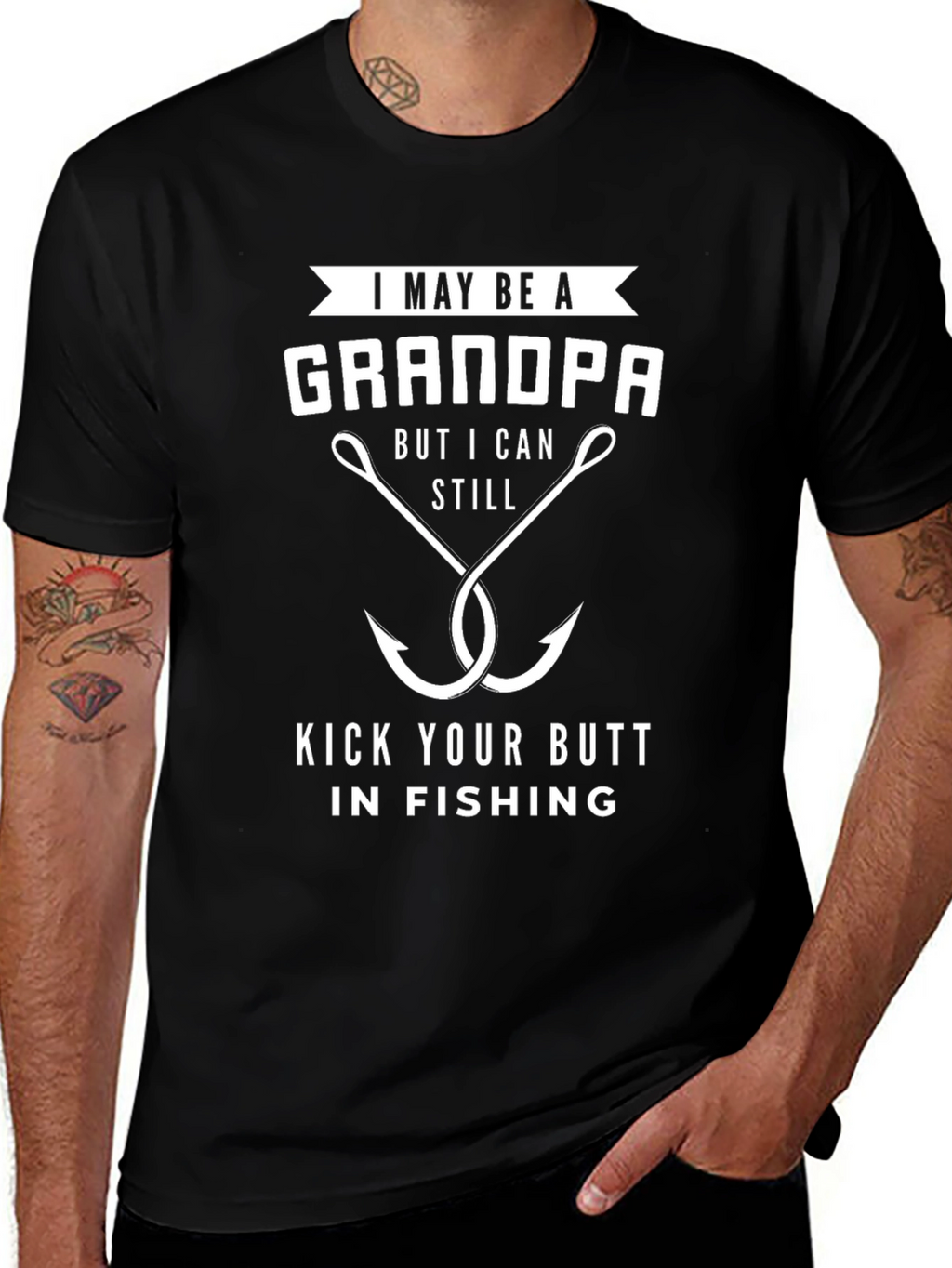 Grandpa Fishing T-Shirt - I May Be a Grandpa