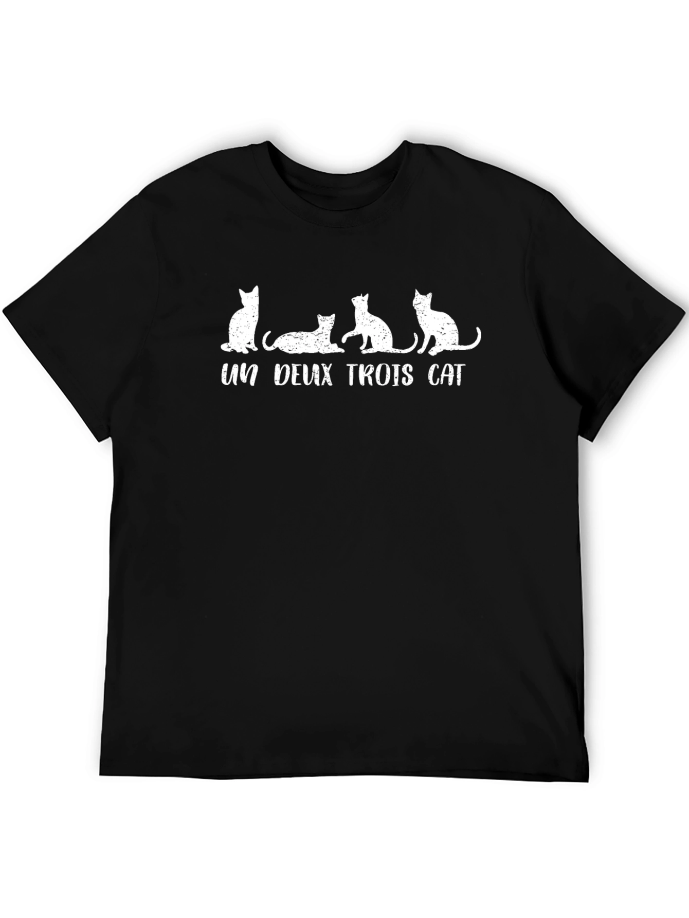 Un Deux Trois Cat Graphic T-Shirt