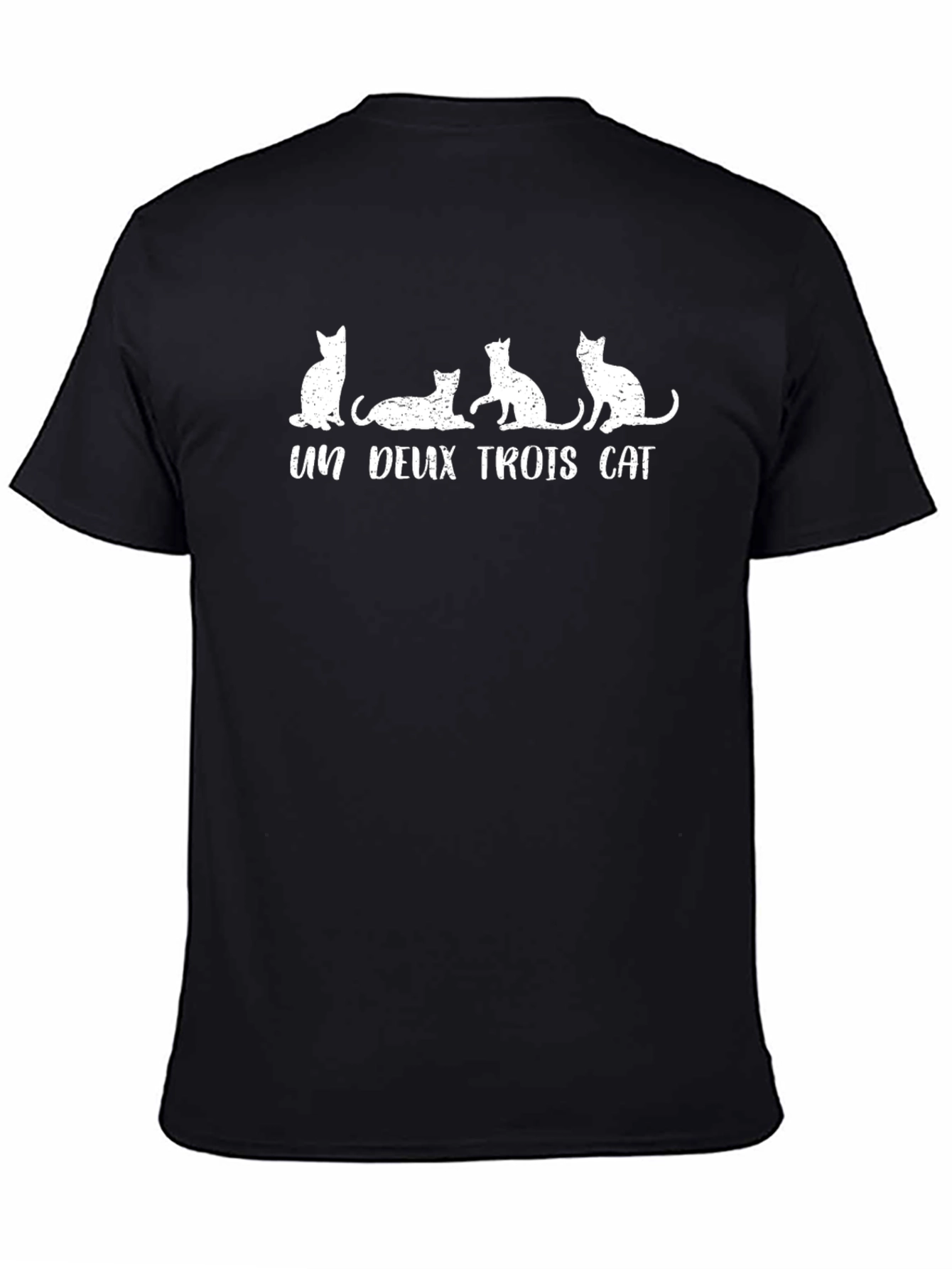 Un Deux Trois Cat Graphic T-Shirt