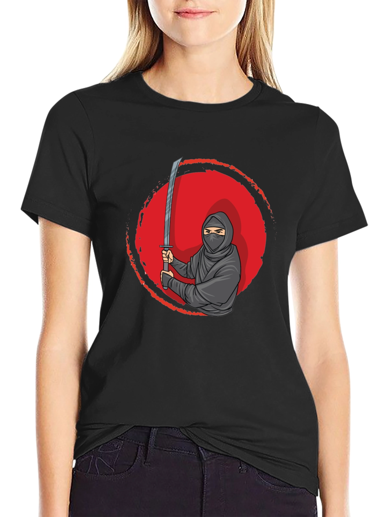 Ninja Sword T-Shirt - Graphic Tee for Martial Arts Fans