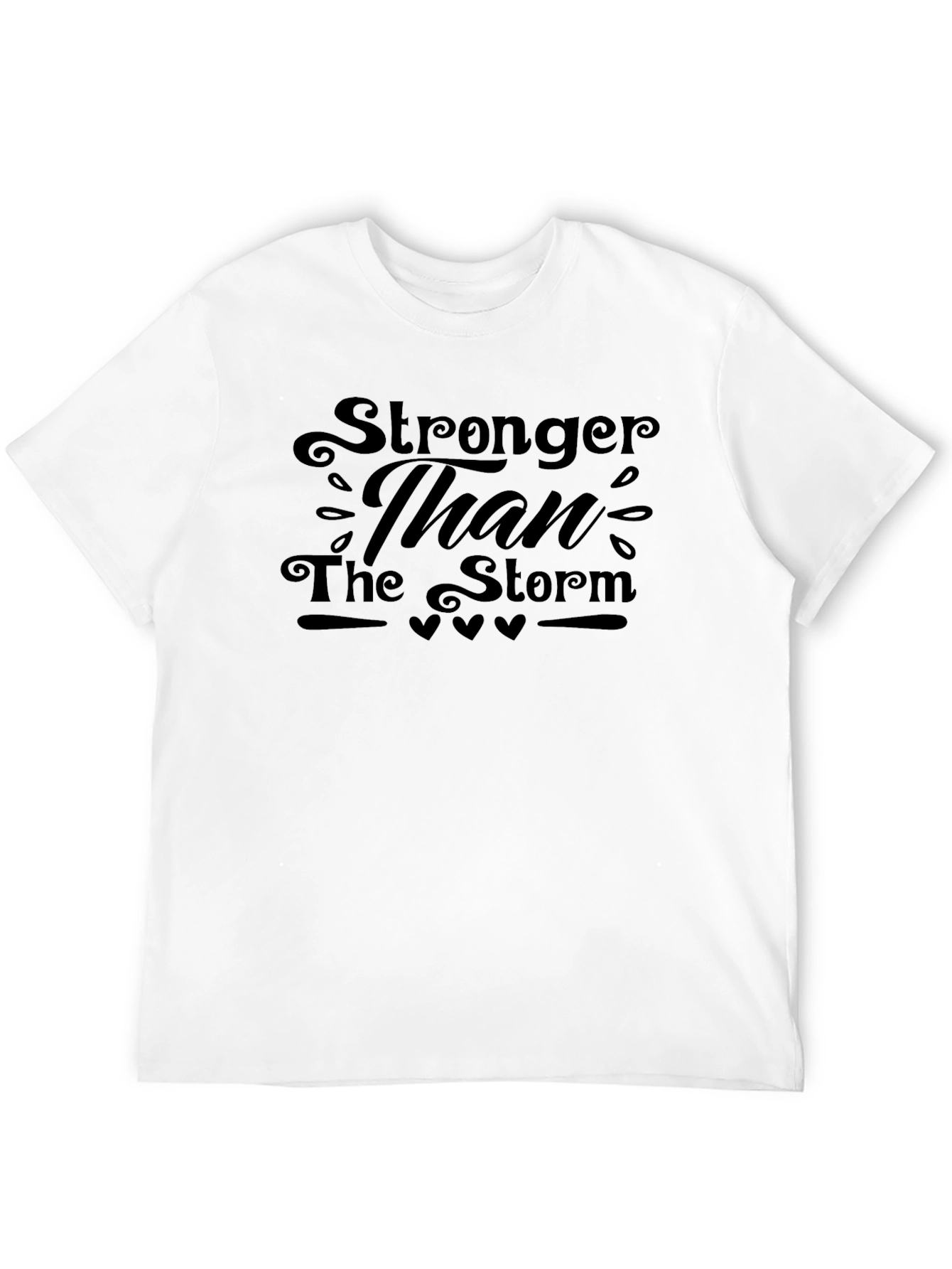 Stronger Than The Storm Black T-Shirt