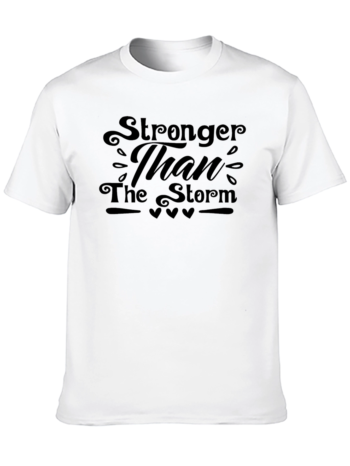 Stronger Than The Storm Black T-Shirt