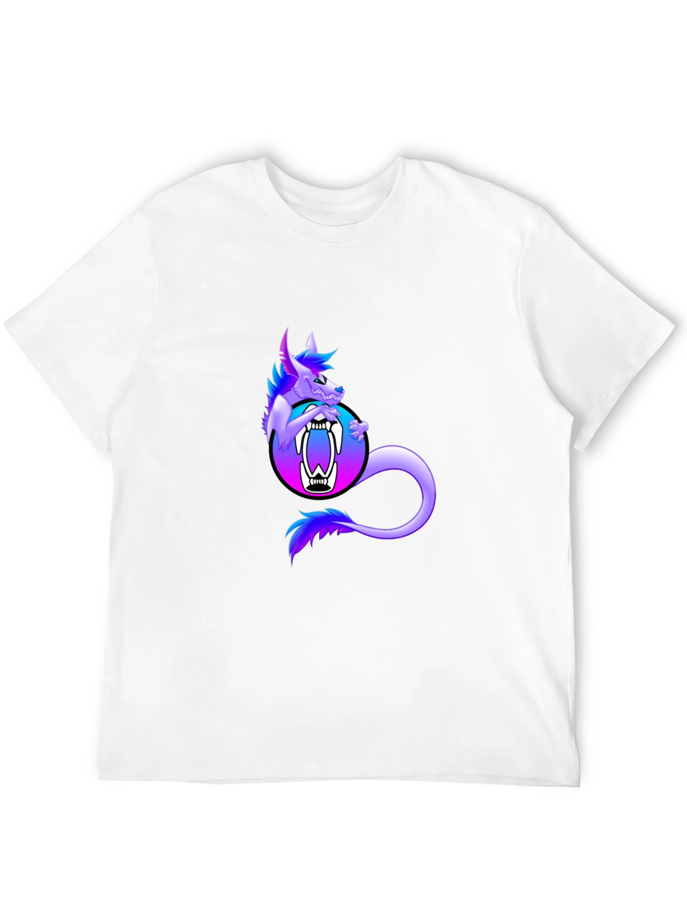 Monster Graphic T-Shirt Black Cotton Tee