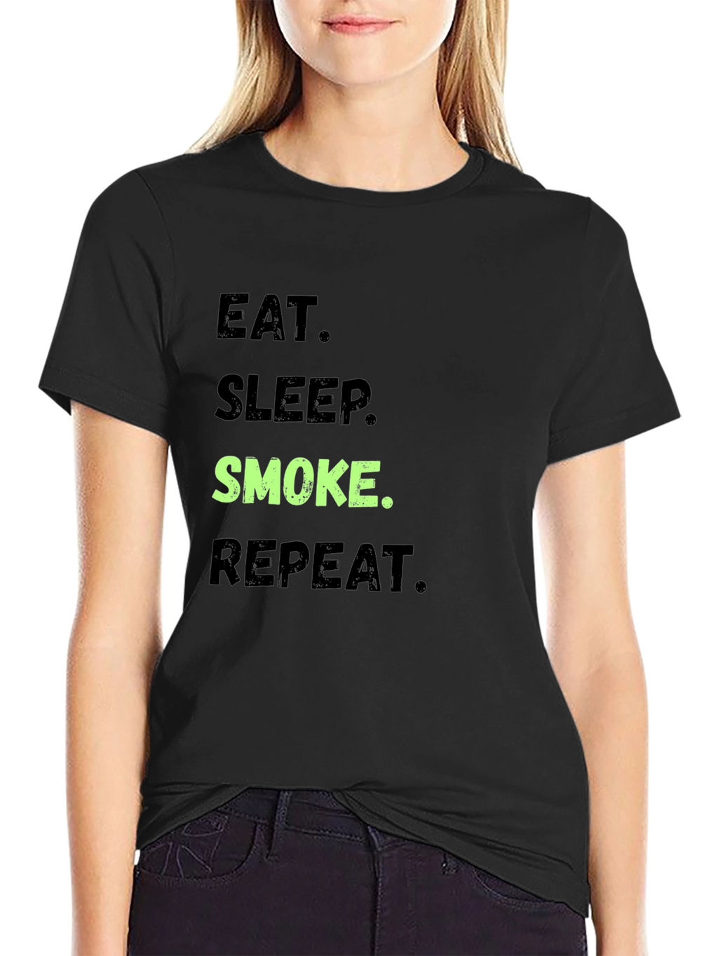 Eat Sleep Smoke Repeat Graphic Tee