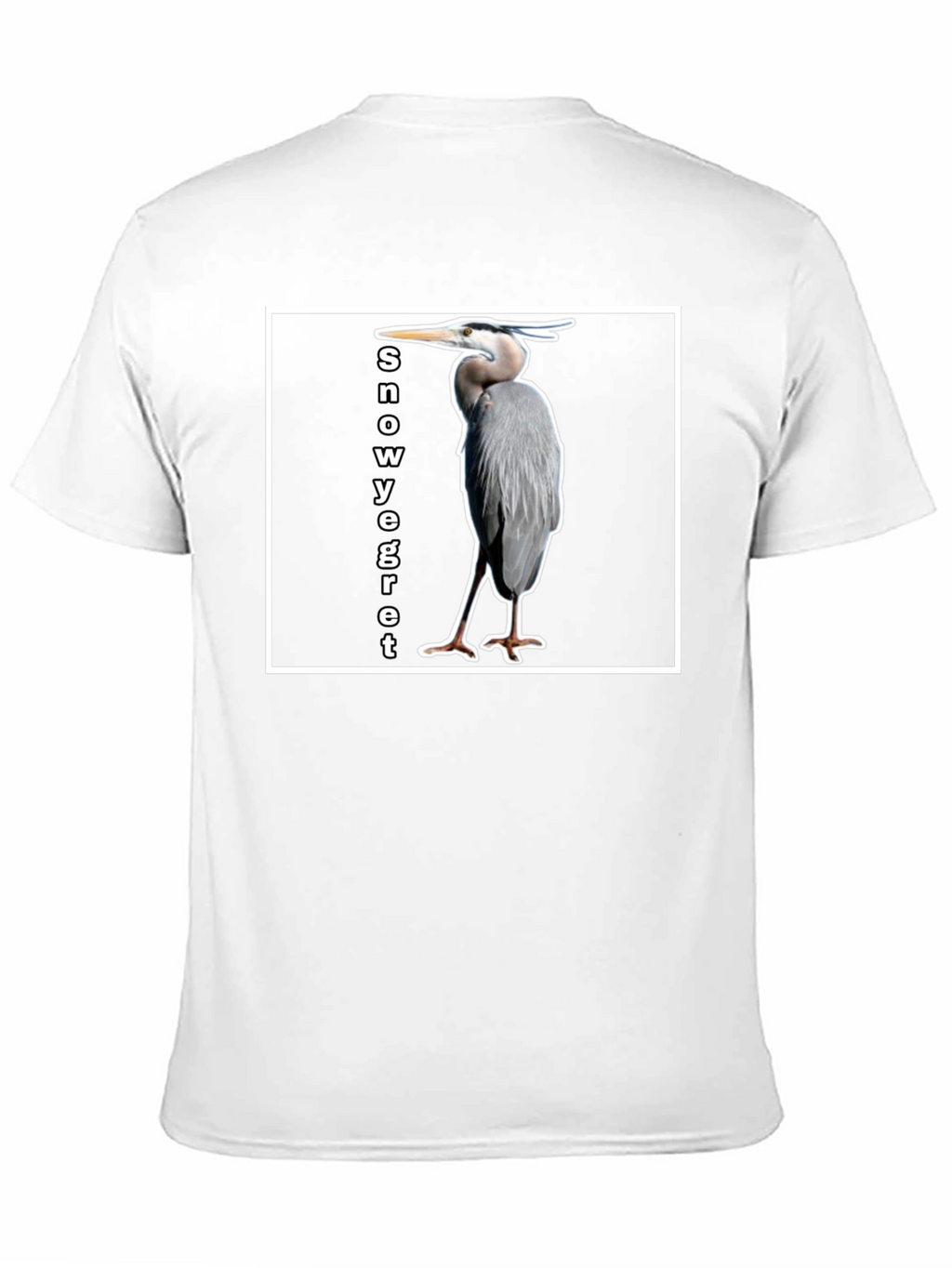 Snowy Egret Bird T-Shirt - Unique Graphic Tee