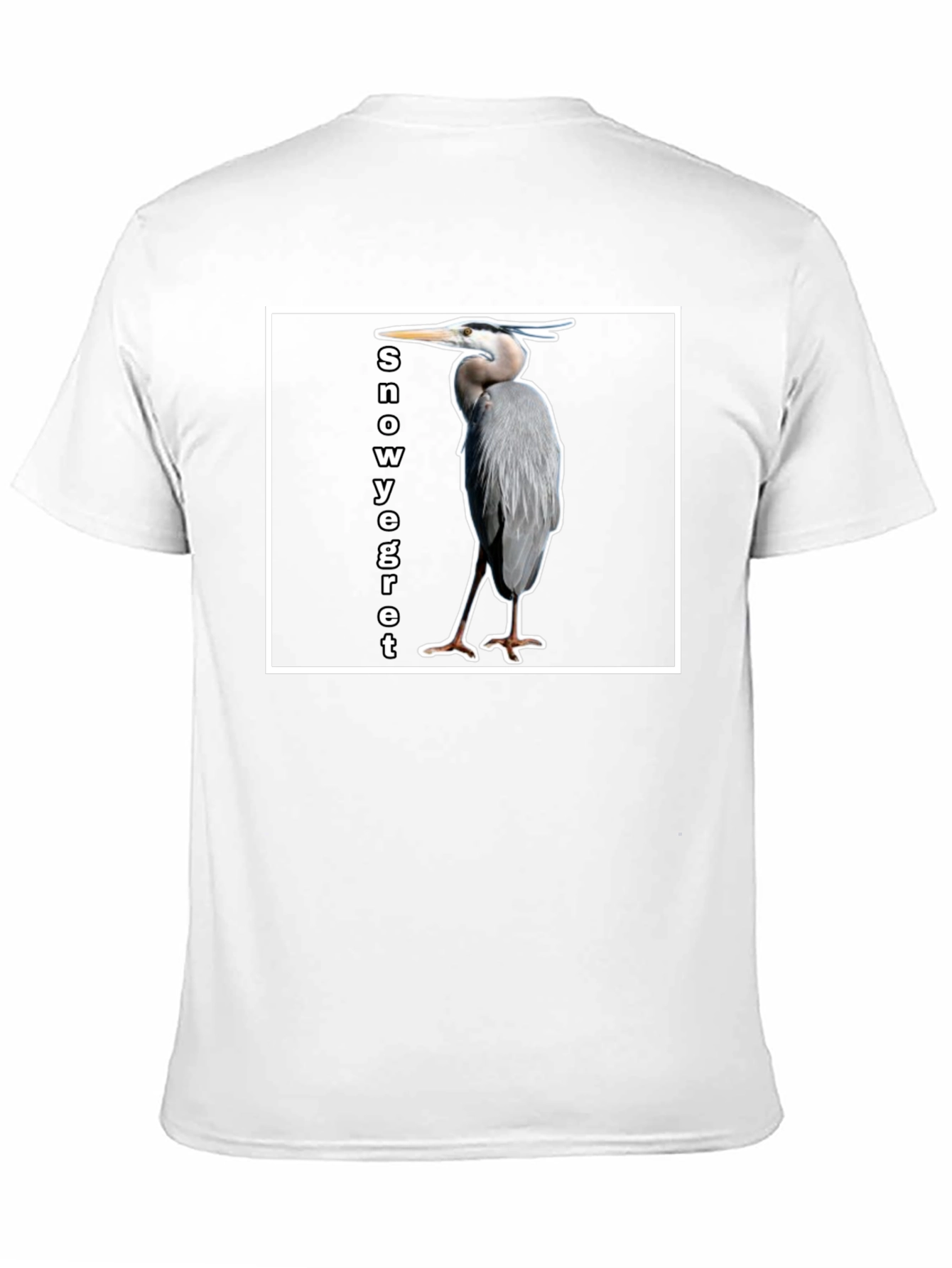 Snowy Egret Bird T-Shirt - Unique Graphic Tee