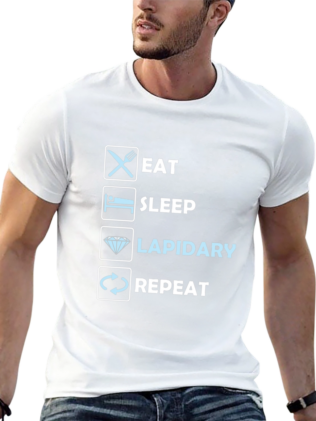 Eat Sleep Lapidary Repeat T-Shirt